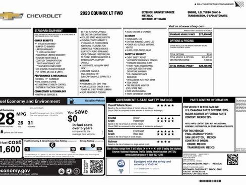 Used 2023 Chevrolet Equinox LT image 29