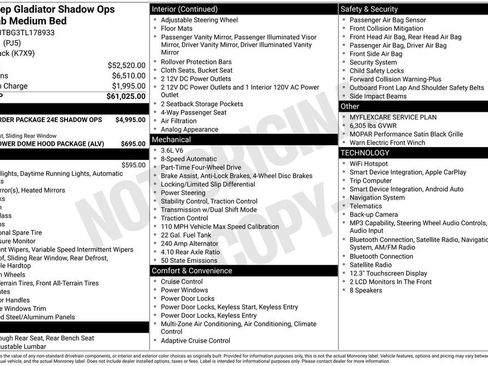 New 2026 Jeep Gladiator Rubicon AWD/4WD image 37