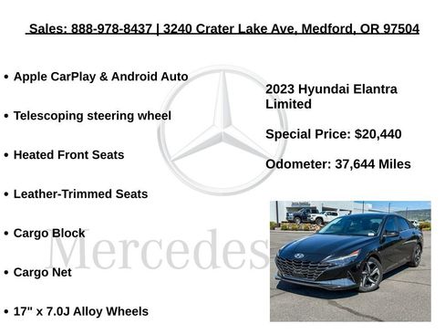 Used 2023 Hyundai Elantra Limited w/ Cargo Package FWD image 12