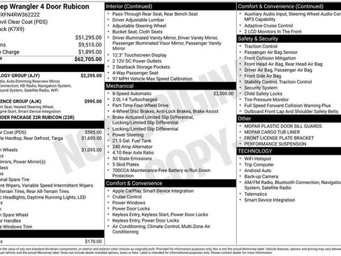 Used 2024 Jeep Wrangler Unlimited Rubicon w/ Technology Group AWD/4WD image 5
