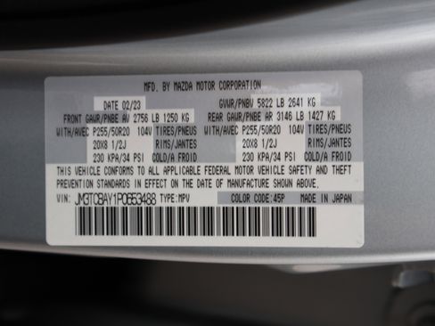 Certified 2023 MAZDA CX-9 Touring Plus AWD/4WD image 49
