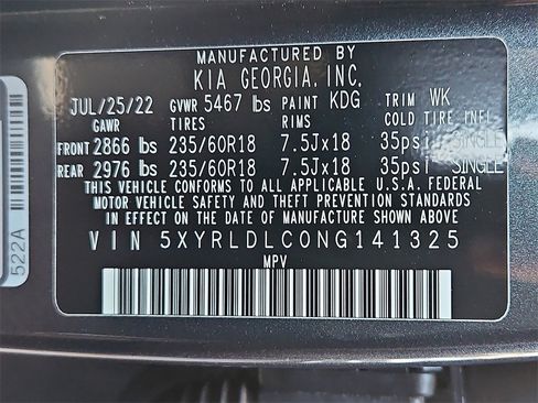 Certified 2022 Kia Sorento S w/ Panoramic Sunroof Package image 30