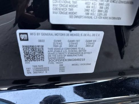 Certified 2022 Chevrolet Silverado 1500 LT Trail Boss w/ Protection Package AWD/4WD image 26