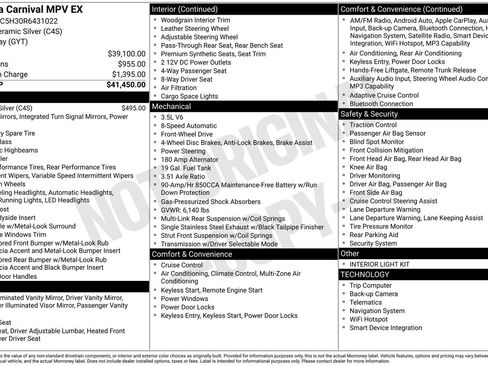 Used 2024 Kia Carnival EX FWD image 50