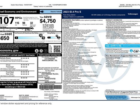 Used 2023 Volkswagen ID.4 Pro S RWD image 2