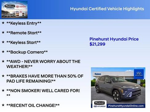 Certified 2025 Hyundai Kona SEL AWD/4WD image 36