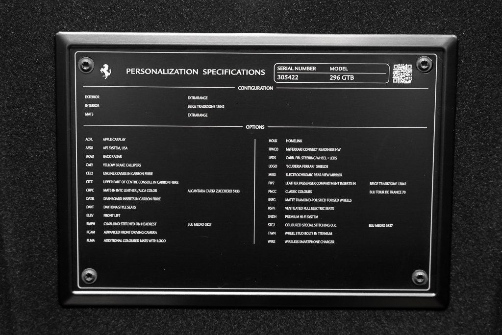 Certified 2024 Ferrari 296 GTB RWD image 20