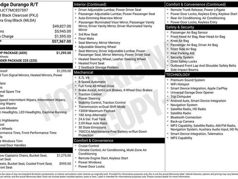 Used 2021 Dodge Durango R/T w/ Blacktop Package AWD/4WD image 2