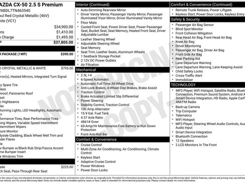 Certified 2026 MAZDA CX-50 AWD 2.5 S w/ Weather Package image 17