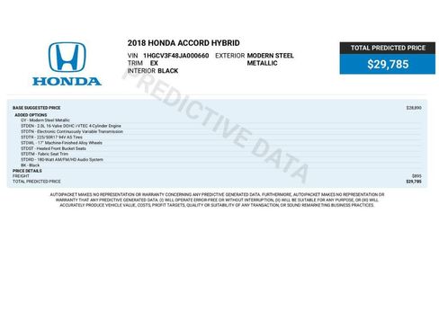 Used 2018 Honda Accord EX image 2