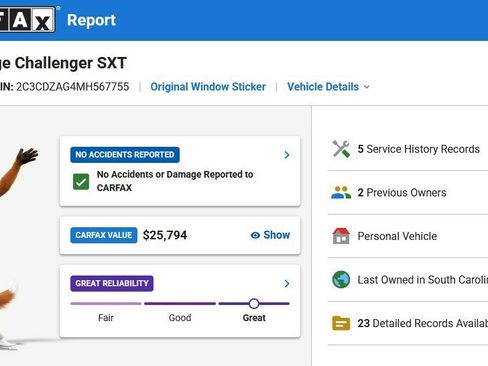 Used 2021 Dodge Challenger SXT w/ Blacktop Package RWD image 21