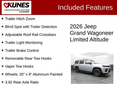 New 2026 Jeep Grand Wagoneer Limited w/ HD Trailer Tow Package