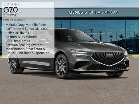 New 2026 Genesis G70 2.5T RWD image 3