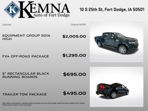 Used 2022 Ford Ranger Lariat w/ Equipment Group 501A High image 4