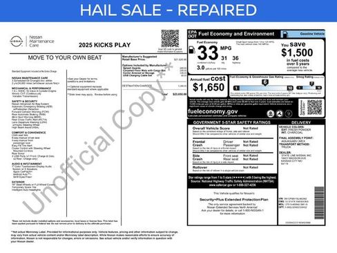 Certified 2025 Nissan Kicks Play S image 3