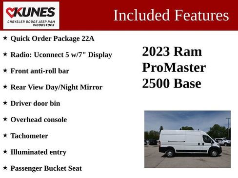 Used 2023 RAM ProMaster 2500 FWD image 3