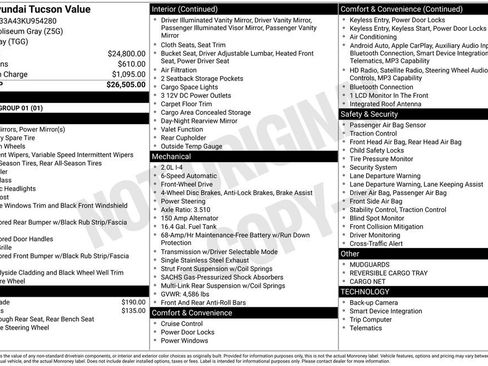 Used 2019 Hyundai Tucson Value FWD image 2