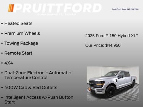 Used 2025 Ford F150 XLT w/ Equipment Group 302A MID AWD/4WD image 31