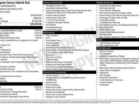 Used 2023 Toyota Camry XLE FWD image 11