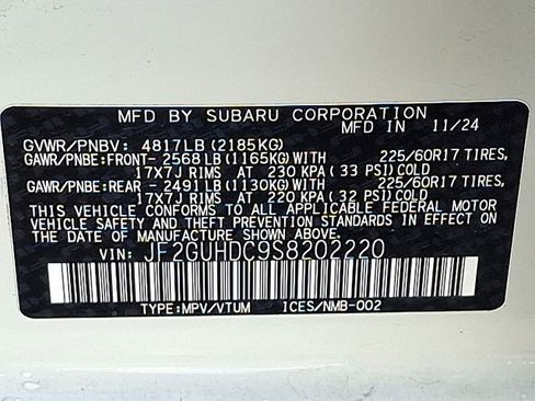 Certified 2025 Subaru Crosstrek 2.0i Premium image 31