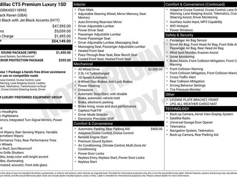 Used 2025 Cadillac CT5 Premium Luxury w/ Sun And Sound Package image 6