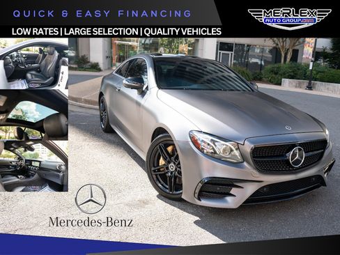 Used 2018 Mercedes-Benz E 400 4MATIC Coupe w/ Premium 3 Package image 1