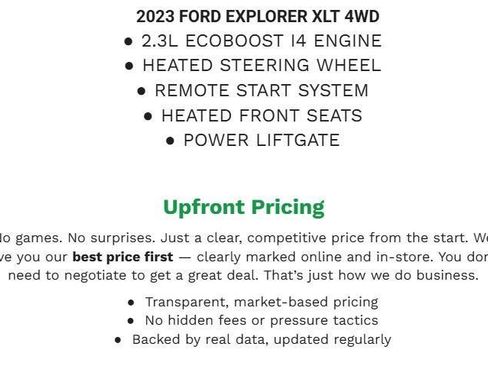 Used 2023 Ford Explorer XLT w/ Equipment Group 202A AWD/4WD image 3