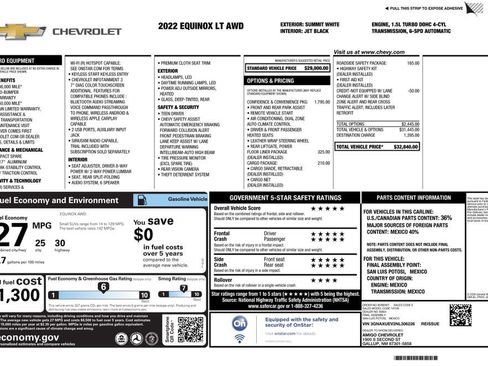 Used 2022 Chevrolet Equinox LT AWD/4WD image 4
