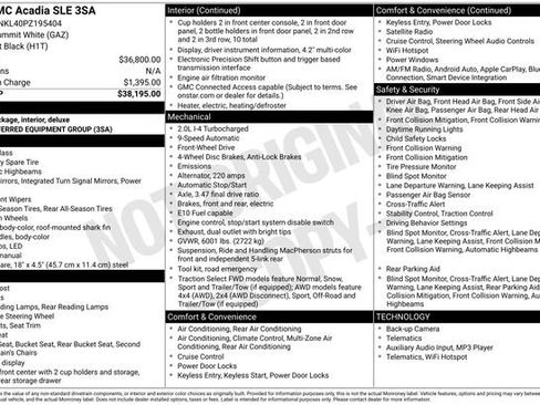 Used 2023 GMC Acadia SLE image 62