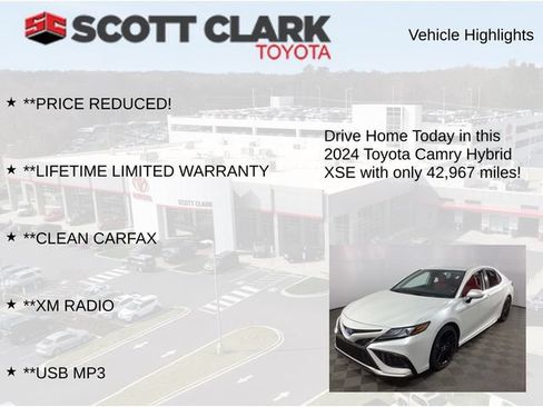 Used 2024 Toyota Camry XSE w/ Navigation Package FWD image 12
