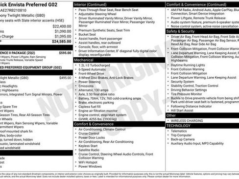 Certified 2024 Buick Envista Preferred w/ Convenience II Package FWD image 27