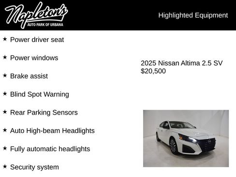 Used 2025 Nissan Altima 2.5 SV image 15
