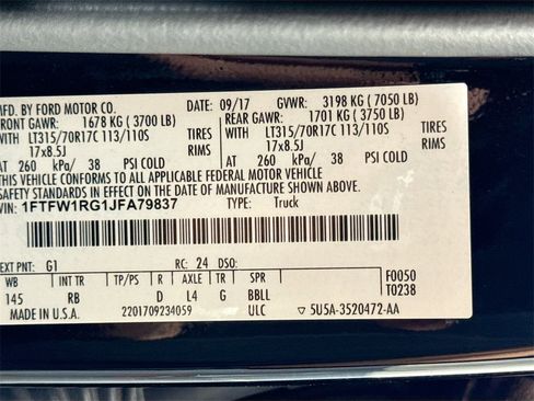 Used 2018 Ford F150 Raptor w/ Equipment Group 802A Luxury image 32