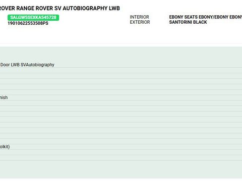 Used 2019 Land Rover Range Rover LWB SV Autobiography AWD/4WD image 2