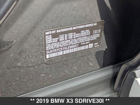 Used 2019 BMW X3 sDrive30i RWD image 23