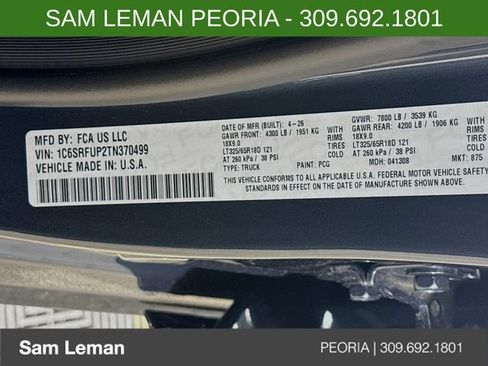 New 2026 RAM 1500 RHO AWD/4WD image 29