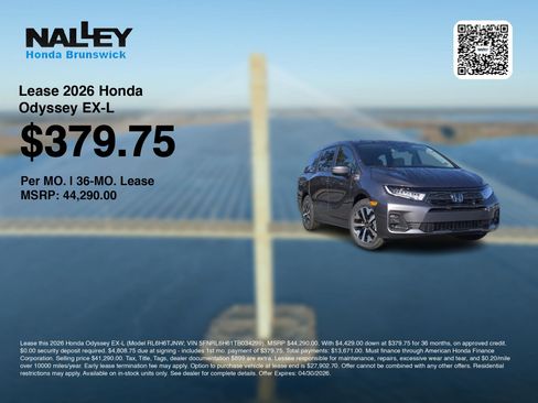 New 2026 Honda Odyssey EX-L image 3