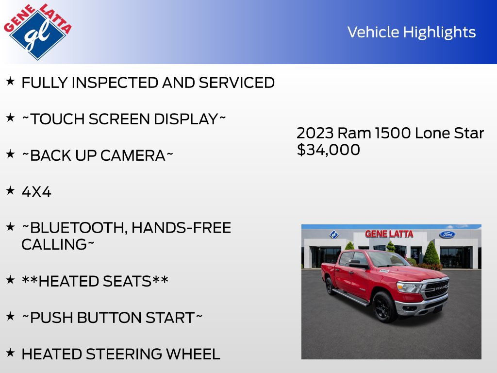 Used 2023 RAM 1500 Lone Star w/ Trailer Tow Group AWD/4WD image 31