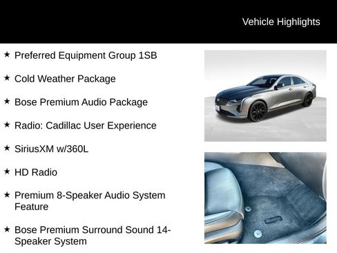 Used 2021 Cadillac CT4 Luxury w/ Bose Premium Audio Package AWD/4WD image 10