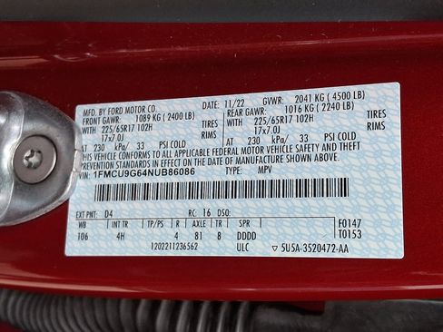 Certified 2022 Ford Escape SE w/ Convenience Package image 27