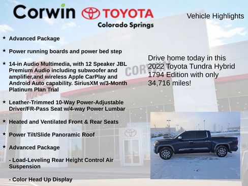 Used 2022 Toyota Tundra 1794 Edition image 6