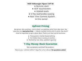 Used 2025 Volkswagen Tiguan SE video 1