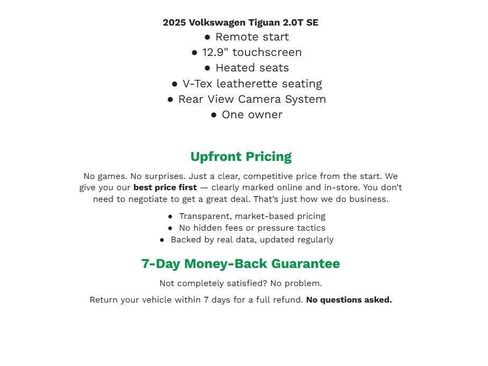 Used 2025 Volkswagen Tiguan SE image 1