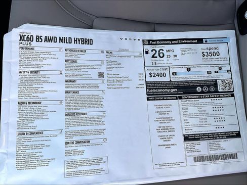 New 2026 Volvo XC60 B5 Plus w/ Protection Package Premier image 36