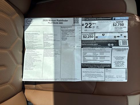 New 2026 Nissan Pathfinder Platinum AWD/4WD image 31