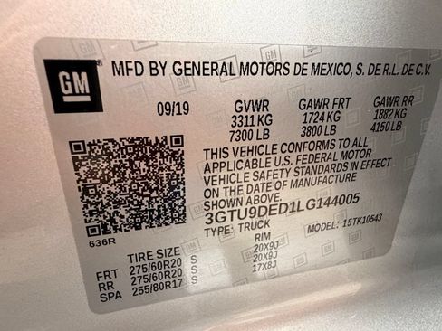 Used 2020 GMC Sierra 1500 SLT w/ SLT Premium Package AWD/4WD image 54