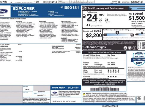 Used 2025 Ford Explorer ST-Line RWD image 45