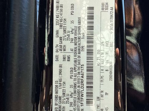 Used 2024 Ford F150 Platinum w/ Equipment Group 703A Plus AWD/4WD image 35