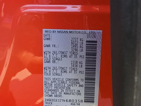 New 2026 Nissan Frontier Pro-X w/ Pro-X Convenience Package RWD image 31