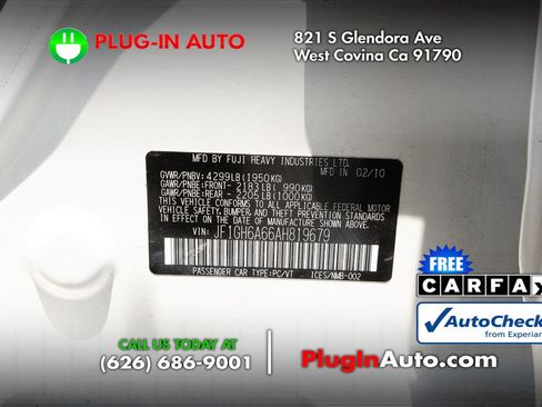 Used 2010 Subaru Impreza 2.5i AWD/4WD image 10